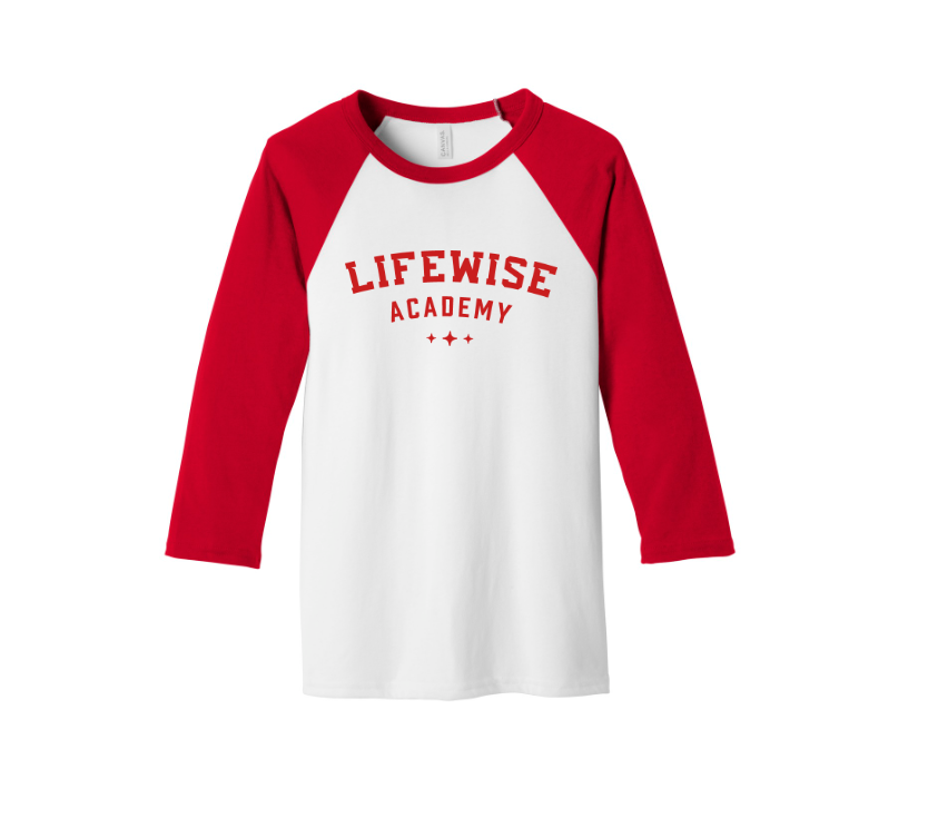 BELLA+CANVAS Unisex 3/4-Sleeve Baseball Tee