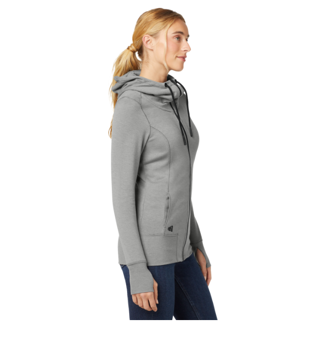 New Era Women's Tri-Blend Fleece Full-Zip Hoodie