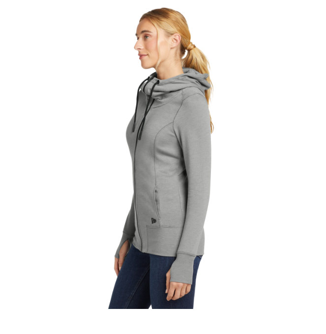 New Era Women's Tri-Blend Fleece Full-Zip Hoodie