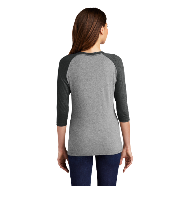 District Women's Perfect Tri 3/4-Sleeve Raglan