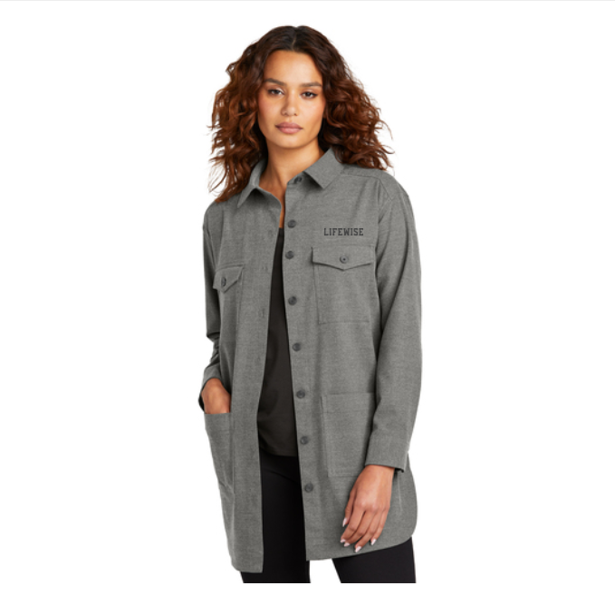 Mercer+Mettle Womenâ€™s Long Sleeve Twill Overshirt