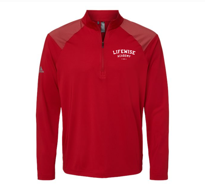 Shoulder Stripe Quarter-Zip Pullover