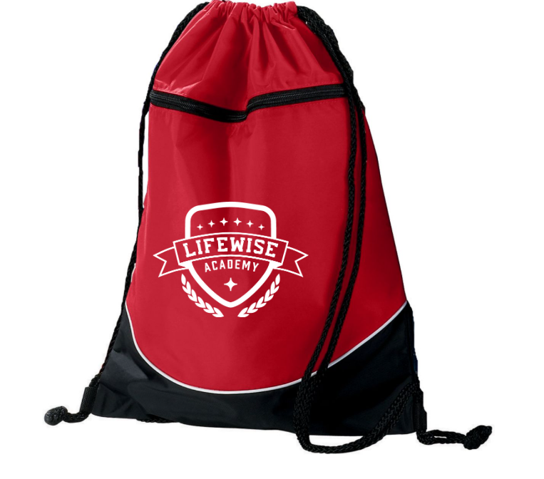 Tri-Color Drawstring Backpack