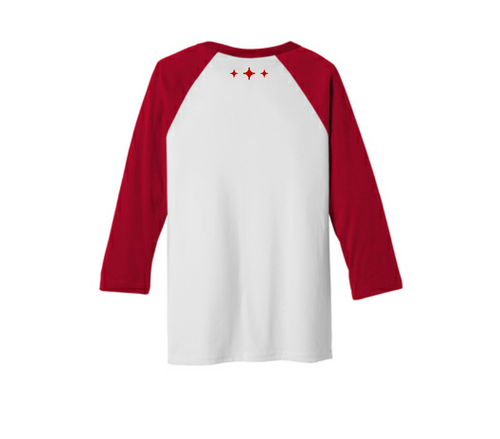 BELLA+CANVAS Unisex 3/4-Sleeve Baseball Tee