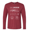 Big Red Bus Long Sleeve Tee