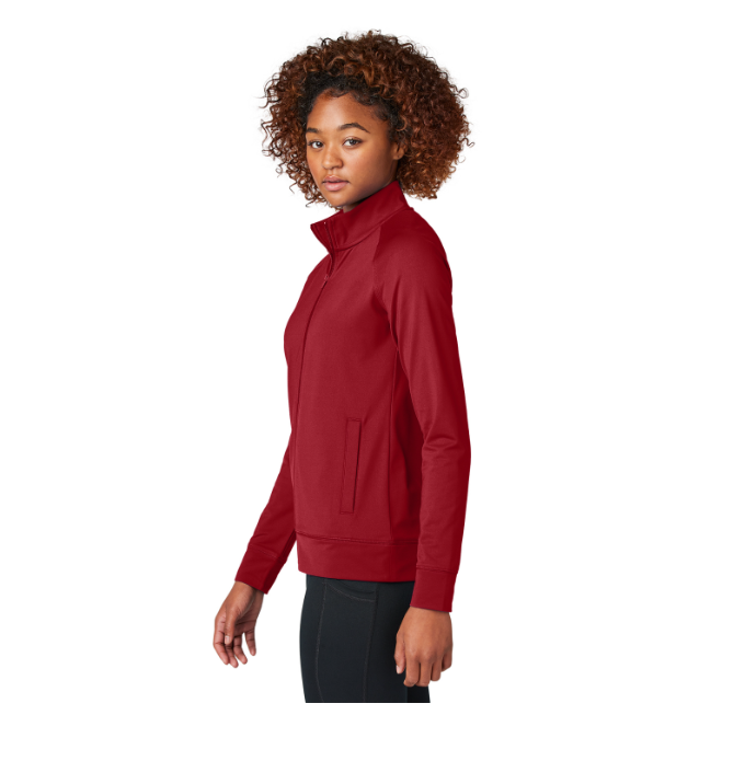 Sport-Tek Womenâ€™s Sport-Wick Stretch Full-Zip Cadet Jacket