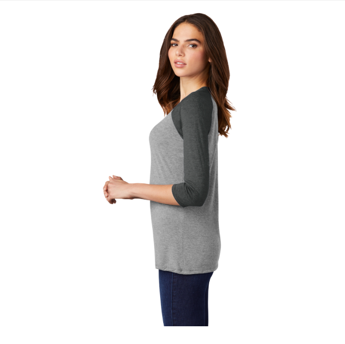 District Women's Perfect Tri 3/4-Sleeve Raglan