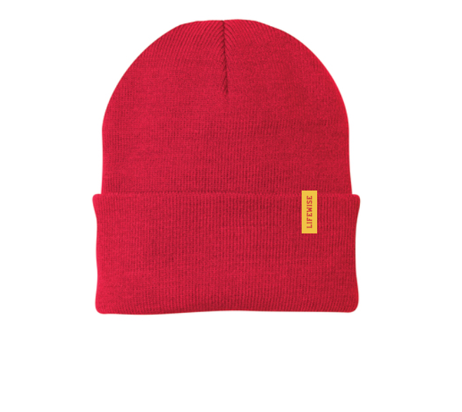 Woven Label Patch Knit Cap