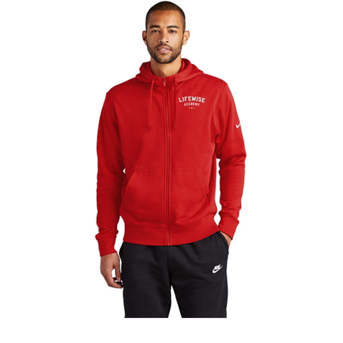 Nike Club Fleece Sleeve Swoosh Full-Zip Hoodie