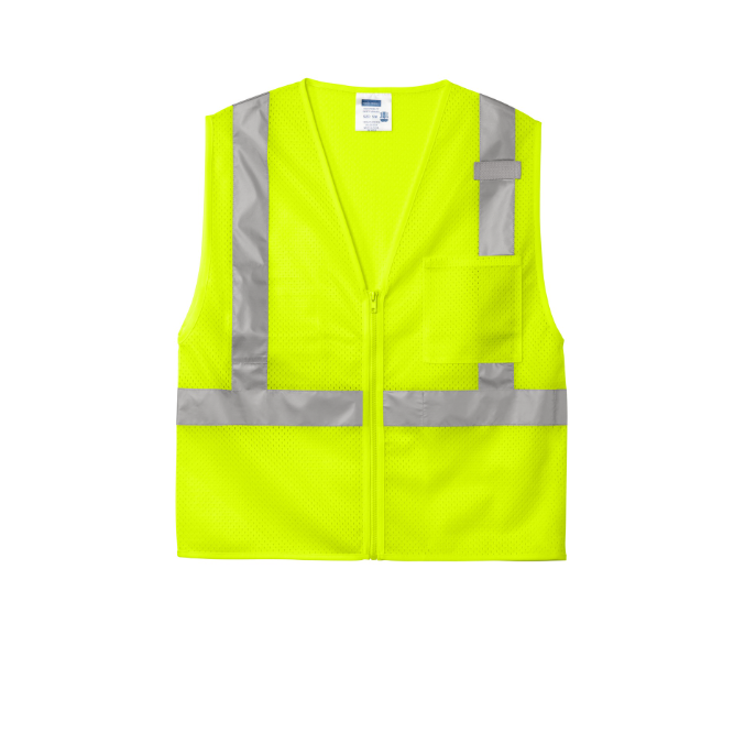 CornerStone ANSI 107 Class 2 Mesh Zippered Vest