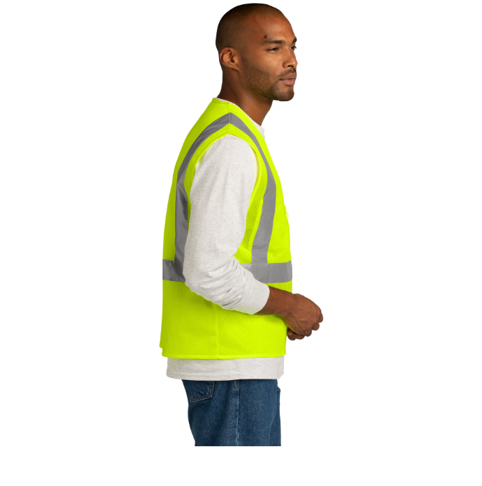 CornerStone ANSI 107 Class 2 Mesh Zippered Vest